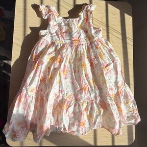 Shabby Chic Pink and Yellow Floral Dress